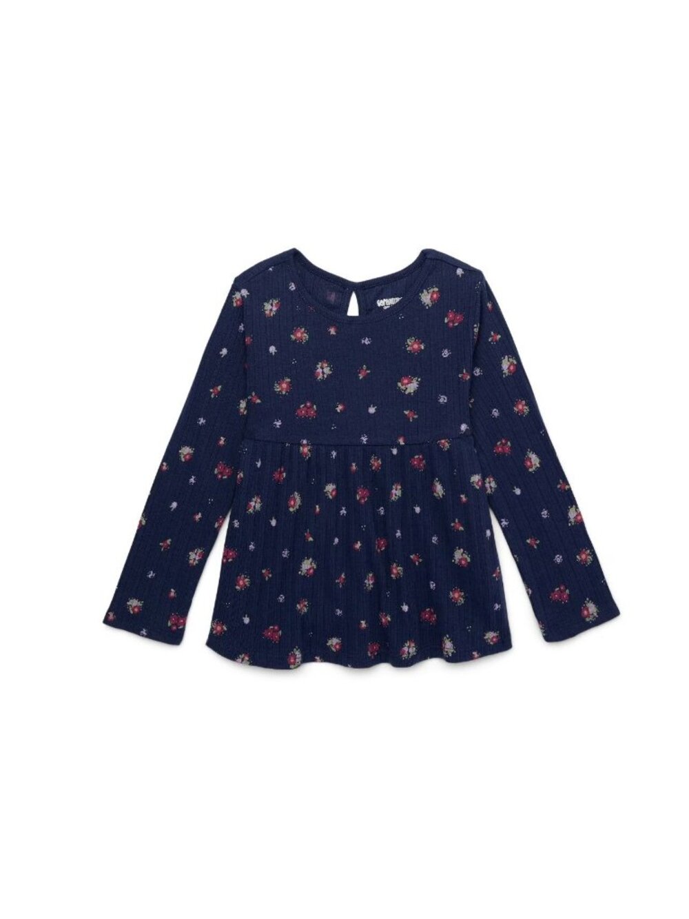 NWT Garanimals Toddler Girls Baby Doll Pointelle Top with Long Sleeves Size 18M